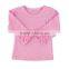 Wholesale 2016 Kaiyo Skirt new arrived! Solid plain Pink color long sleeve cute girls warm ruffle cotton shirts