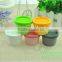 50g White Plastic PP Mask Scrub Mask beauty mask straight barrel cups frosted jar and lid cap