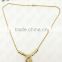 Juyuan Fashion 18K Gold Plated Pendant&Earring Pearl Baby Set