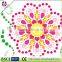 DIY flower shape crystal sticker design