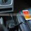 HUNDA Retrable Fireproof Smart IC 5V 4.8 Amp Dual USB Car Charger with Cable for Iphone and Android Devices