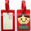 China Manufacture Airline Shaped PVC Luggage Tags Cut Travel Bag Tags Wholesale