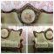 Arabic style fabric sofa soild wood carving sofa art fabric sofa