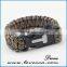 Survival cross Paracord bracelet with Logo Braided Paracord bracelets