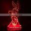 Customized laser cutting acrylic 3D display lamp with light