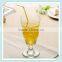 2016 crystal lead free juice glass cup mouth blowing glass juice cup soft drinking glass cup with straw