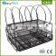 Wholesale Multifunction Metal Wrought Iron Mesh Office Desk Magazine Rack
