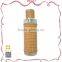 New collection bright organge leather fragrance pump spray bottle