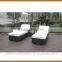 Rattan Sun Bed Lounge With Side Table