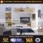 High gloss white tv stand unit, white gloss tv wall unit