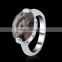 Alibaba Factory hand made Fashion 18k white gold plated oval gemstone ring for women girls boy