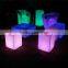 PE plastic IP54 lighted remote control colorful outdoor relax chair