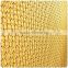 Gold metal chainmail ring mesh manufacturer for room dividers