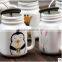 Small order can be accpeted ! Color boxes package ceramic meson jar with silicone lid and stainless steel straw .