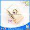 1413# diary with lock metal new design hardware bag lock gold shape