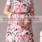 Pretty Steps 2016 High Quality New Chiffon Dress Sexy Elegant Round Collar Dress for Ladies