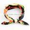 Whlesale Elegant Vintage Camo Fabric Hair Accessories For Baby Girl Dress Hair Band Bunny Ear Baby Bowknot