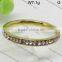 Guangzhou Factory Wholesale custom made stainless steel ring with with glass