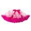 Direct manufacturer multi-color fluffy chiffon tulle skirt children dancewear baby girls tutu skirts