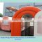 outdoor retail vending street mobile hand push food breakfast small stainles steel food trailer