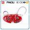 combination security travel jewelry box heart padlock