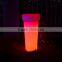 BSCI Approval LED Flower Pot/High Quality Rgb LED Planter/plastic Decorative Flower Pots