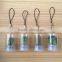 Creative Mini Plant Keychain, Glass Potted Meaty Cactus Plant Design Personality Decorative Keychain Micro Mini Gift Keychain