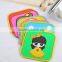 Cartoon Square Silicone Heat Pads Tea Cup Coaster