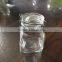 3.5oz mini glass jar with metal clip and glass lid