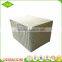 Rectangular waterproof rattan plastic laundry basket with lid