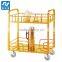 Luxury Food service Flambe Trolley with double gas stoves and wheels