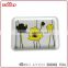 Manufacturer directly price 100% melamine white floral decals rectangular cheap plastic serving trays, plastic bread trays