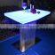 Led plastic children chair/colorful led bar table/aluminium stand led table