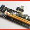 PCI-e 1X to 16X +USB 3.0 Extender Cable to IDE 4PIN PCI-E Molex Risers with Sata Power Supply for Bitcoin Litecoin Miner
