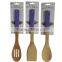 Eco-friendly 100% Natural Bamboo Kitchen Tools with Color Handles