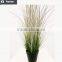 41.5 Inch height Artificial Grass Green Potted Onion Grass with Wheat Spray Weed Pots Plant