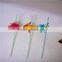Colorful parties party plastic decorative fish drinking straw