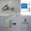 Metal Bulldog Clip ID Name Badge Holder With Strap