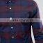 Custom Long Sleeve Spread Collar Mens Pre-Shrunk 97% Cotton 3% Elastane Breathable Quick Dry Slim Fit Casual Plaids Dress Shirts