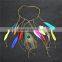 colorful feather handmade woven cord hair accessories fashion women feather headbands hair jewelry for party 2016