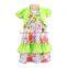 Cotton Dress Ruffle Pants Outfit Girls Clothes Wholesale Babys Flower Baby Girls Clothes