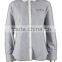 100% Cotton Design China Made Business Design White and Grey Flannel Shirt Mens