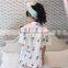 The new summer 2017 lovely ice cream silk suit my pajamas