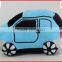 Blue color plush electrical animal toy car