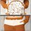2018 The lower abdomen leaves the design of a hooded suits garment AK083