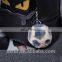 Factory wholesale fluffy and colorful 8 or 9 cm rex rabbit fur pom pom ball key chain
