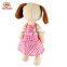 ICTI certificate factory stuffed dog toy with skirt