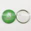 75mm blank mirror button material with metal ring,make-up mirror accept oem order