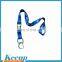 Custom logo lanyard with quick release safety breakaway buckles