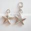 High quality metal plated cloth label and metal hand bag brand label/ tag